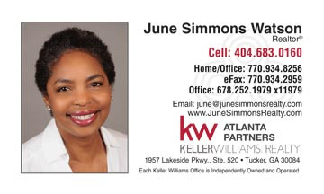 Keller Williams newest logo printed on 14 point or upgrade option to 16 point card stock. Printed on a white background with UV gloss coating on the front. Optional full color back printing.