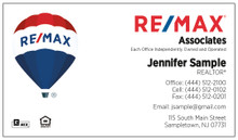 Newest RE/MAX logo printed on 12 point Kromekote glossy business card stock.