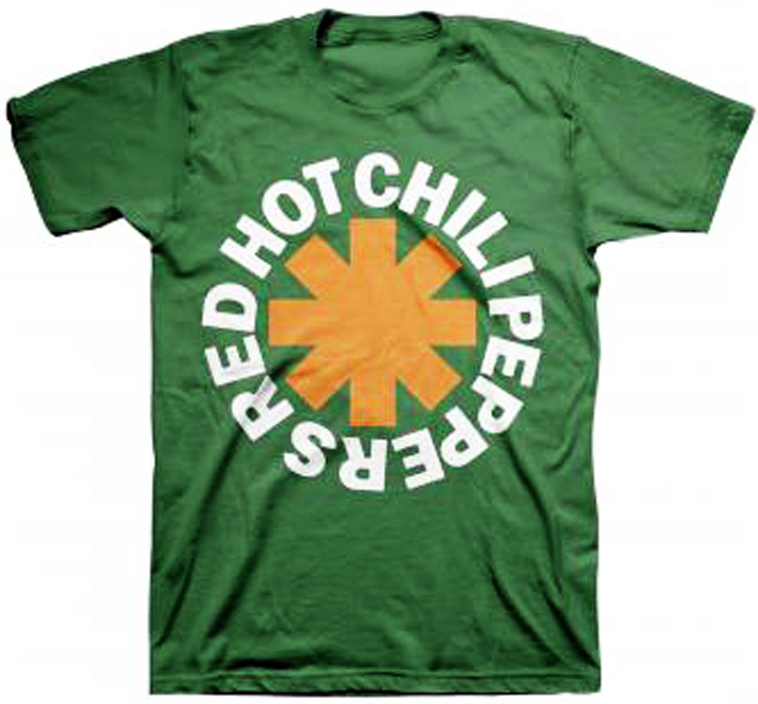 Official Red Hot Chili Peppers Asterisk Irish T-shirt - Metal Rock St ...