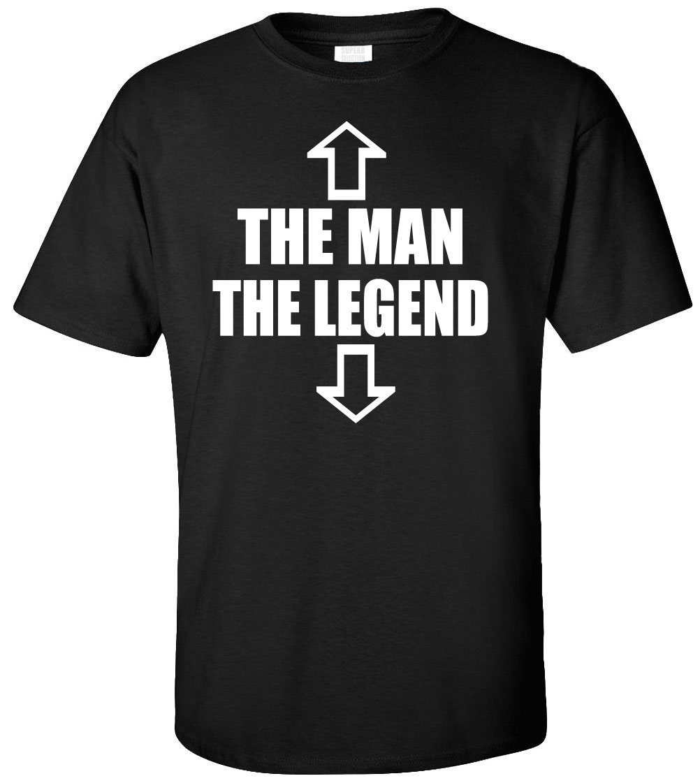 The Man The Legend Adult T-Shirt - Funny Urban Humor Retro Birthday