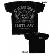Sons of Anarchy Samcro Outlaw Reaper Guns Adult T-Shirt