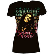 Bob Marley - One Love Peace Juniors T-Shirt 