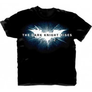 Batman: The Dark Knight Rises Cracked Bat Logo T-shirt