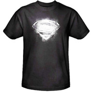 Superman Man of Steel Contrast Symbol Adult T-Shirt