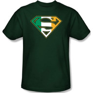 Superman IRISH SHIELD Adult T-shirt