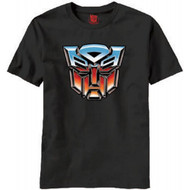 Autobot Logo Transformers Adult Black T-shirt