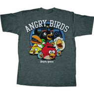 Angry Birds Circle Night Adult T-Shirt
