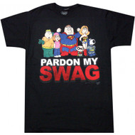 Family Guy Superheroes Pardon My Swag Adult T-shirt