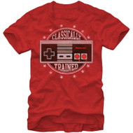 Nintendo Classically Trained Controller Adult Red T-shirt
