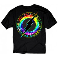 DC Comics Flash Central City Scarlet Speedster Tie-Dye Logo Adult T-Shirt
