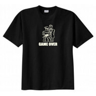Game Over Bride Groom Married T-shirt