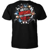 How Many Drums Does a Drummer Need? Just One More T-shirt