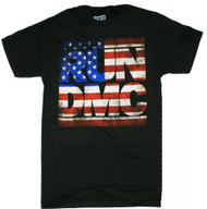 Run DMC - Distressed American Logo Adult T-Shirt