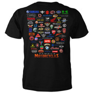 Famous Motorcycles Logos T-shirt