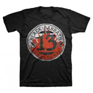 Black Sabbath Flame Circle Thirteen Adult T-shirt