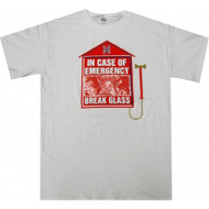 In Case of Emergency Break Glass T-shirt Real Condom Inside 