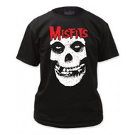 The Misfits Skull Logo Red Letters Adult T-shirt
