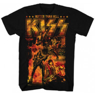 KISS Hotter Than Hell Adult T-Shirt