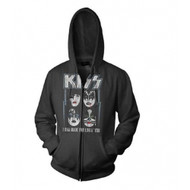 Kiss I Was Made For Lovin You Zip Hoodie Sweatshirt