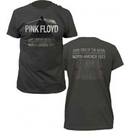 Pink Floyd A Piece For Assorted Lunatics North America Tour 1972 Adult T-Shirt