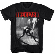 The Clash Smashing Guitar Adult T-shirt