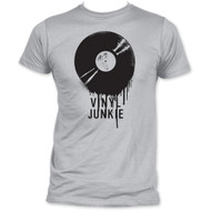 Vinyl Junkie Adult T-shirt