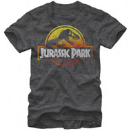 Jurassic Park Firey Logo Adult T-Shirt
