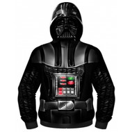 Star Wars Vader Is Here Sublimated Costume Adult Zip Up Hooded Fleece