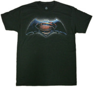 Batman Vs Superman Main Color Logo Adult T-Shirt