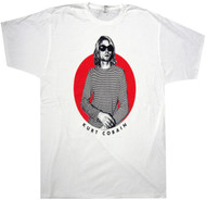 Nirvana Striped T Red Circle Adult T-Shirt