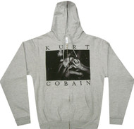 Nirvana Kurt Cobain - Photo Logo Zip Adult Hoodie