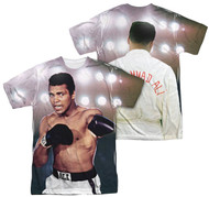 Muhammad Ali Hit The Ligths All Over Sublimation Print Adult T-Shirt