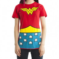 Wonder Woman DC Comics Suit Up Juniors Costume T-shirt