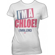 Emblem3 I'm A Chloe Juniors T Shirt