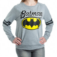 Batman Logo Juniors French Terry Long Sleeve Shirt