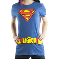 DC Comics Superman Super Girl Logo Juniors Costume T-Shirt