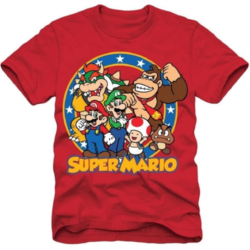 Super Mario Bros Group Shot Youth T-shirt - Superb Selection