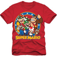 Super Mario Bros Group Shot Youth T-shirt