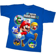 Nintendo T-shirt New Super Mario Bros. U Super Cast Tee