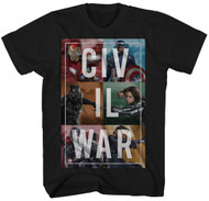Captain America Civil War - Civil Split Up Adult T-Shirt