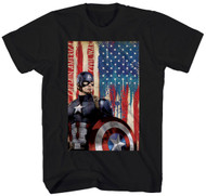Captain America Civil War - Patriotic Captain Adult T-Shirt