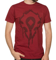 World of Warcraft Horde Crest Stencil Premium Vintage Adult T-Shirt
