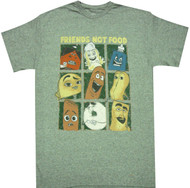 Sausage Party Friends Not Food Adult T-Shirt