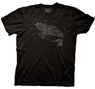 Firefly Serenity Ship Diagram Adult T-shirt