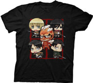 Attack On Titan Chibi Adult T-shirt