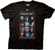 Doctor Who 50 Years, 11 Doctors Adult T-shirt