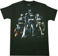 DC Comics Justice League Superman Batman Wonder Woman Adult T-Shirt