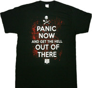 The Walking Dead Panic Now Get The Hell Out Of There Adult T-Shirt