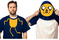 Adventure Time Jake Reversible Mask Costume Adult T-Shirt