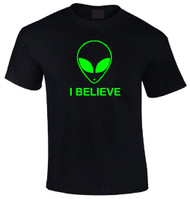 Aliens I Believe Adult T-shirt